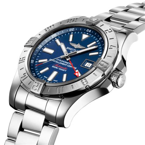 breitling avenger ii gmt blue|breitling avenger ii gmt review.